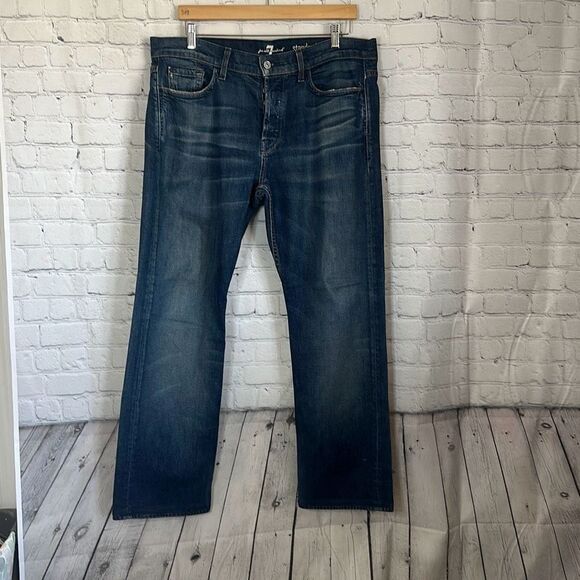 7 For all Mankind Mens Standard Jeans Button Fly size 36 - Picture 1 of 15